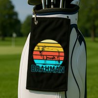 Zebu Cattle Brahma Bull Hump Dewlap Cow Indian Aurochs Golf Towel