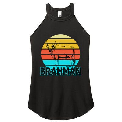 Zebu Cattle Brahma Bull Hump Dewlap Cow Indian Aurochs Women's Perfect Tri Rocker Tank