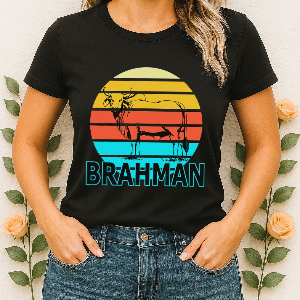 Zebu Cattle Brahma Bull Hump Dewlap Cow Indian Aurochs Womens T-Shirt