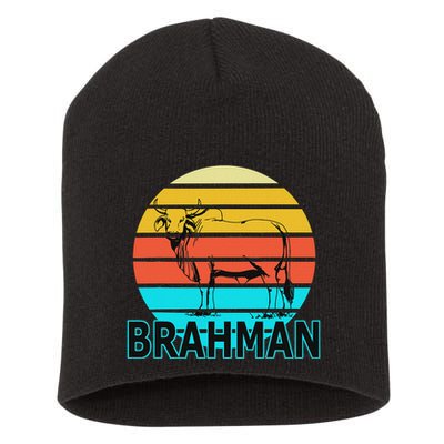 Zebu Cattle Brahma Bull Hump Dewlap Cow Indian Aurochs Short Acrylic Beanie