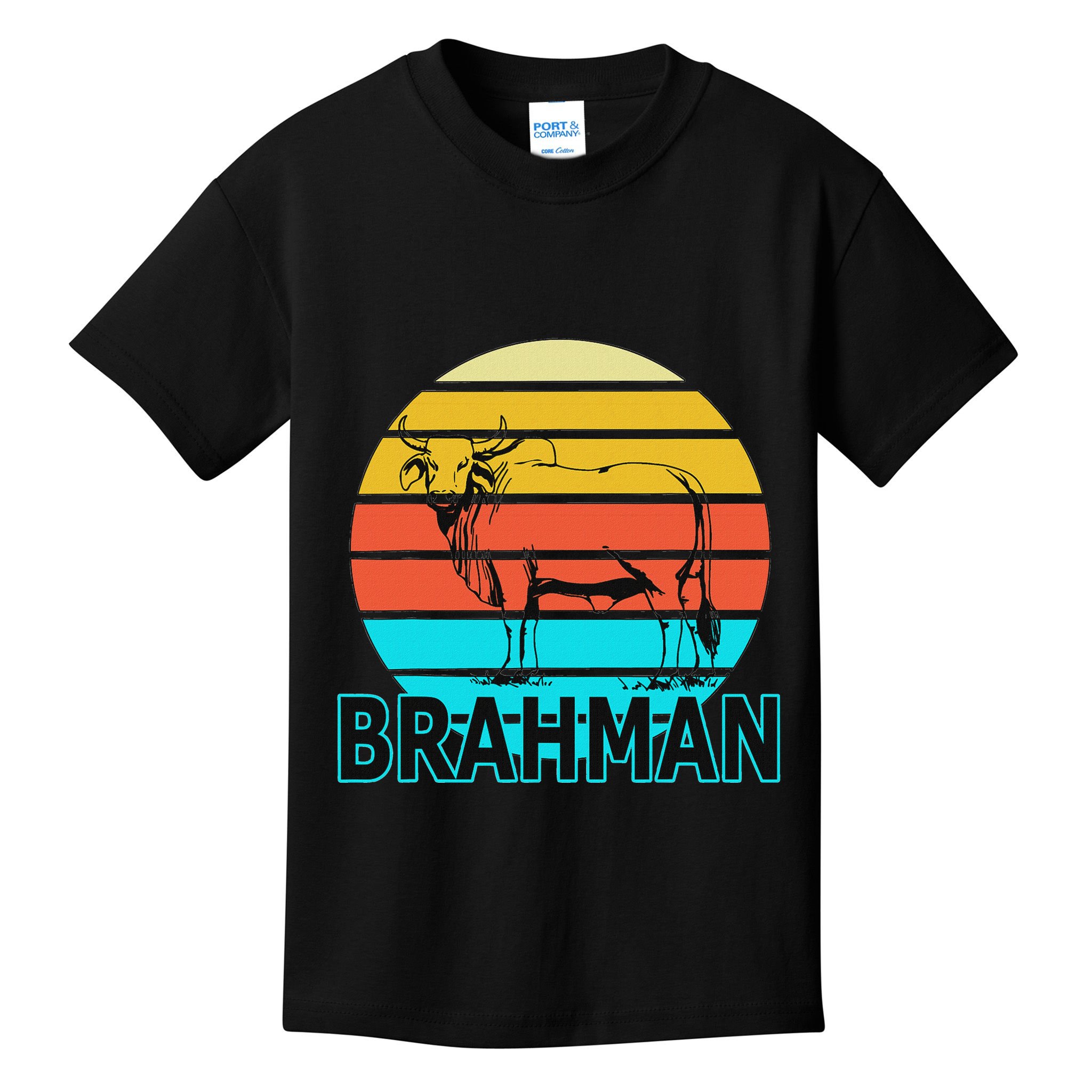 Zebu Cattle Brahma Bull Hump Dewlap Cow Indian Aurochs Kids T-Shirt