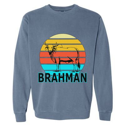 Zebu Cattle Brahma Bull Hump Dewlap Cow Indian Aurochs Garment-Dyed Sweatshirt