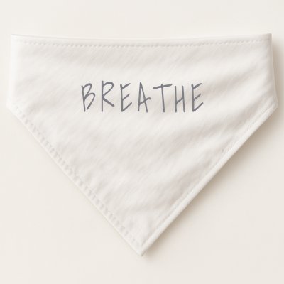 Zen Calm Breathe Yoga Meditation USA-Made Doggie Bandana