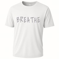 Zen Calm Breathe Yoga Meditation Cooling Performance Crew T-Shirt