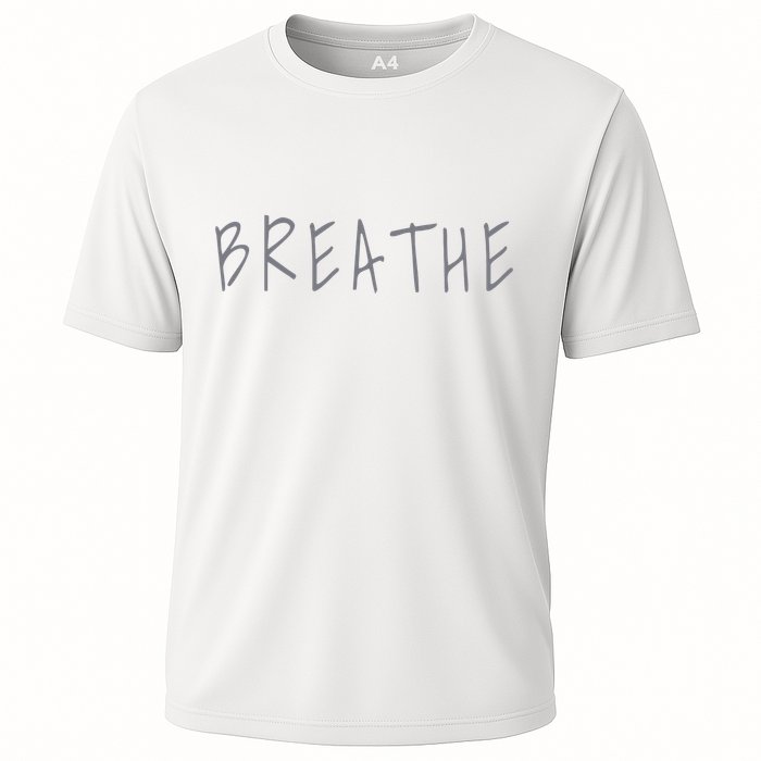 Zen Calm Breathe Yoga Meditation Cooling Performance Crew T-Shirt