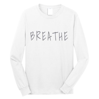 Zen Calm Breathe Yoga Meditation Long Sleeve Shirt