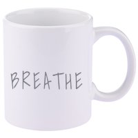 Zen Calm Breathe Yoga Meditation 11oz C Handle Ceramic Mug