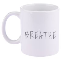 Zen Calm Breathe Yoga Meditation 11oz C Handle Ceramic Mug