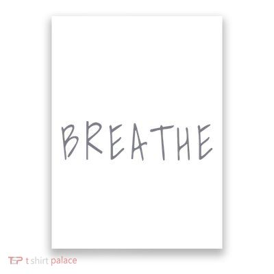 Zen Calm Breathe Yoga Meditation Poster