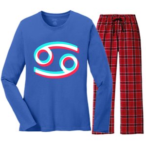 Zodiac Cancer Cool Gift And Cancer Zodiac Gift Women's Long Sleeve Flannel Pajama Set 