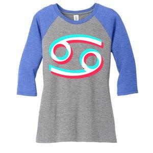 Zodiac Cancer Cool Gift And Cancer Zodiac Gift Women's Tri-Blend 3/4-Sleeve Raglan Shirt