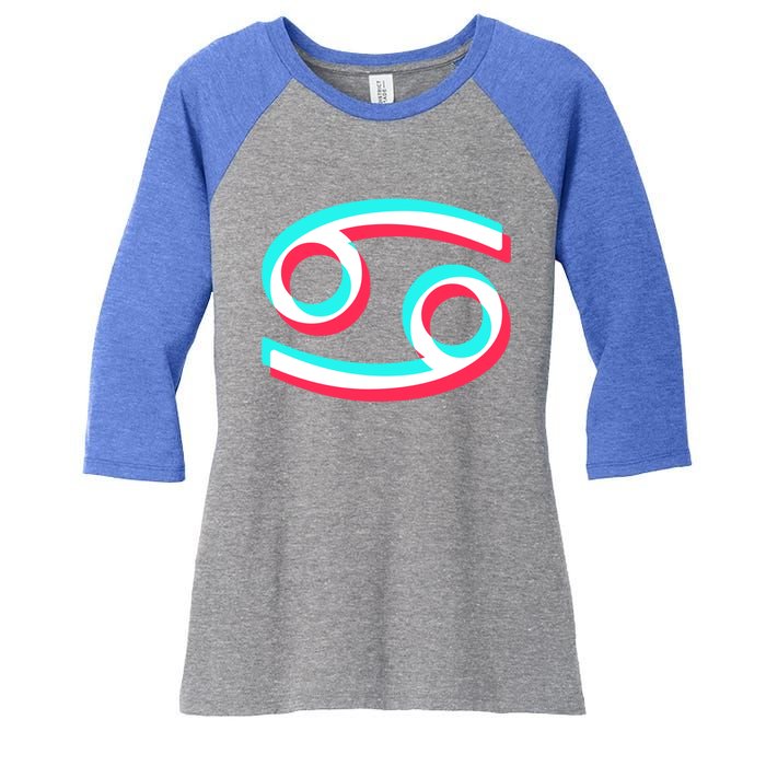 Zodiac Cancer Cool Gift And Cancer Zodiac Gift Women's Tri-Blend 3/4-Sleeve Raglan Shirt