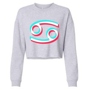 Zodiac Cancer Cool Gift And Cancer Zodiac Gift Cropped Pullover Crew