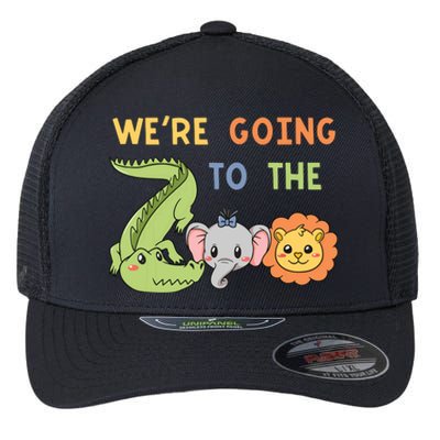 Zoo Crocodile Elephant Lion Animal Park Zookeeper Flexfit Unipanel Trucker Cap