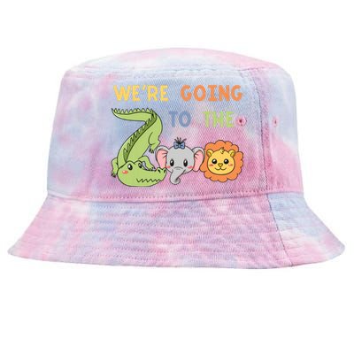 Zoo Crocodile Elephant Lion Animal Park Zookeeper Tie-Dyed Bucket Hat