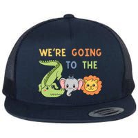 Zoo Crocodile Elephant Lion Animal Park Zookeeper Flat Bill Trucker Hat