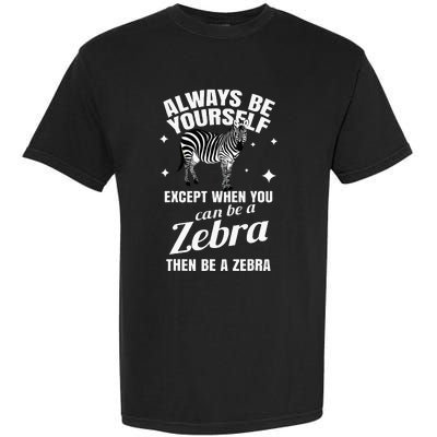 Zebra Costume Gift Zoo Stripes Wildlife Tropic Wilderness Garment-Dyed Heavyweight T-Shirt