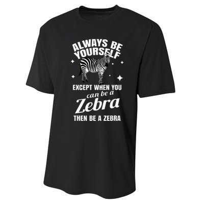 Zebra Costume Gift Zoo Stripes Wildlife Tropic Wilderness Performance Sprint T-Shirt