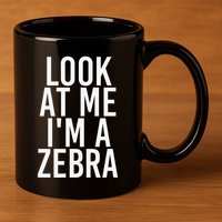 Zebra Costume Group Easy Outfit For Halloween 11oz C Handle Ceramic Mug