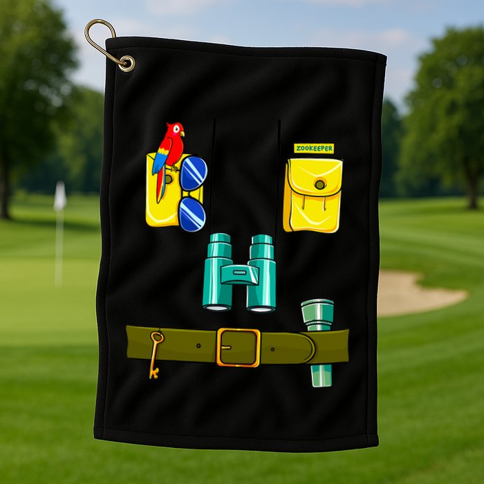 Zookeeper Costume Halloween DIY Jungle Safari Zoo Keeper Golf Towel