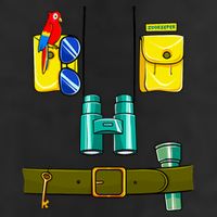 Zookeeper Costume Halloween DIY Jungle Safari Zoo Keeper Golf Towel