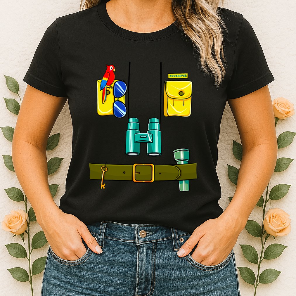 Zookeeper Costume Halloween DIY Jungle Safari Zoo Keeper Womens T-Shirt