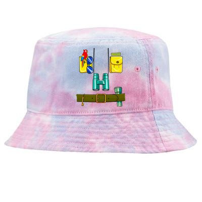 Zookeeper Costume Halloween DIY Jungle Safari Zoo Keeper Tie-Dyed Bucket Hat