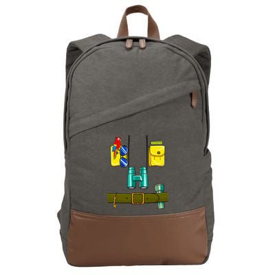 Zookeeper Costume Halloween DIY Jungle Safari Zoo Keeper Cotton Canvas Backpack