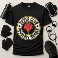 Zipper Club Honorary Member Bypass Open Heart Surgery Gift Cooling Performance Crew T-Shirt