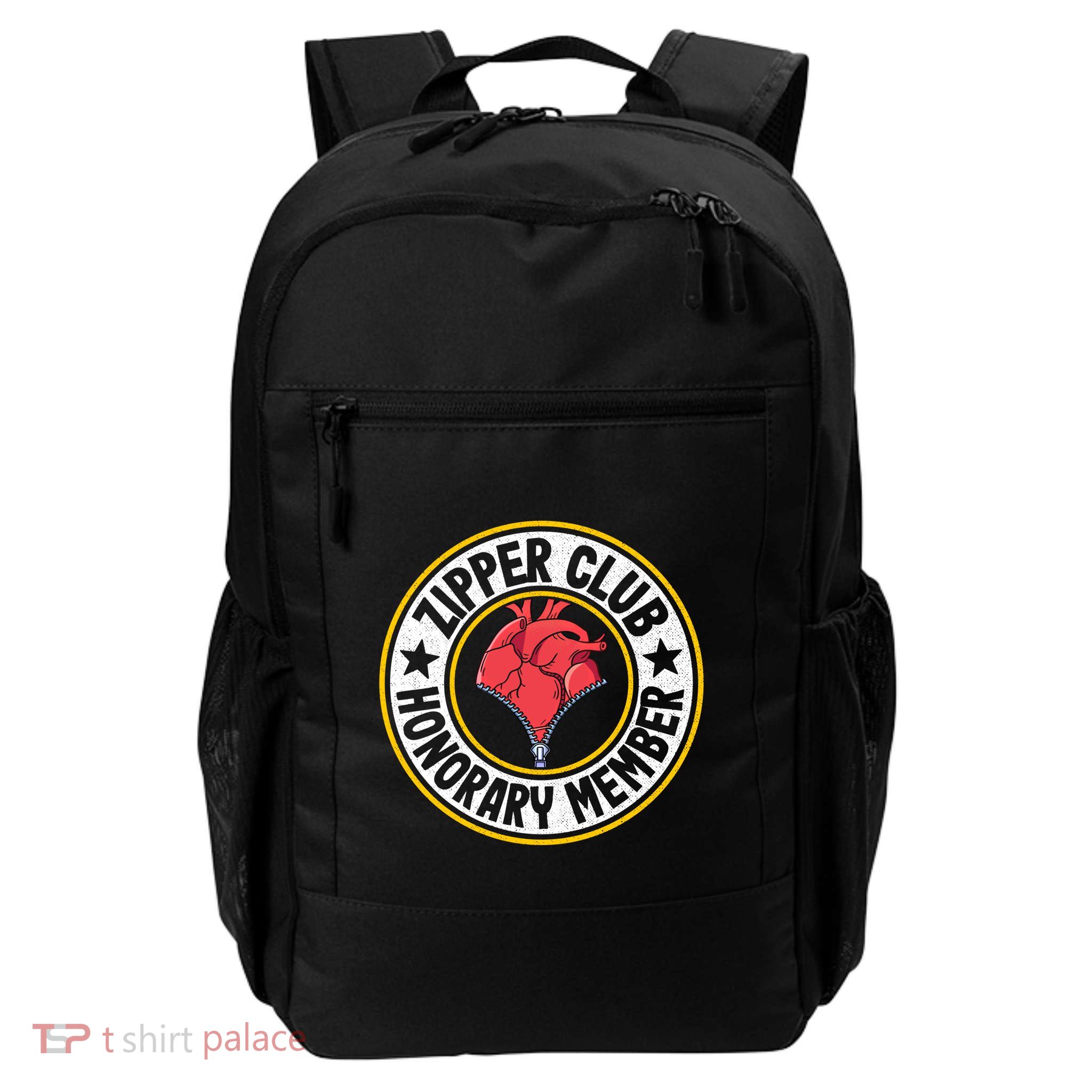 Zipper Club Honorary Member Bypass Open Heart Surgery Gift Backpack