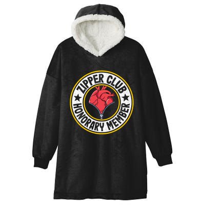 Zipper Club Honorary Member Bypass Open Heart Surgery Gift Hooded Wearable Blanket