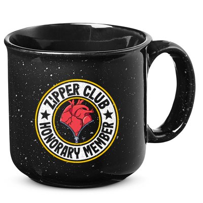 Zipper Club Honorary Member Bypass Open Heart Surgery Gift 15oz Campfire Ceramic Mug