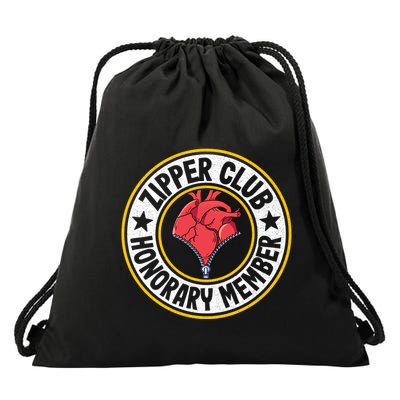 Zipper Club Honorary Member Bypass Open Heart Surgery Gift Drawstring Bag