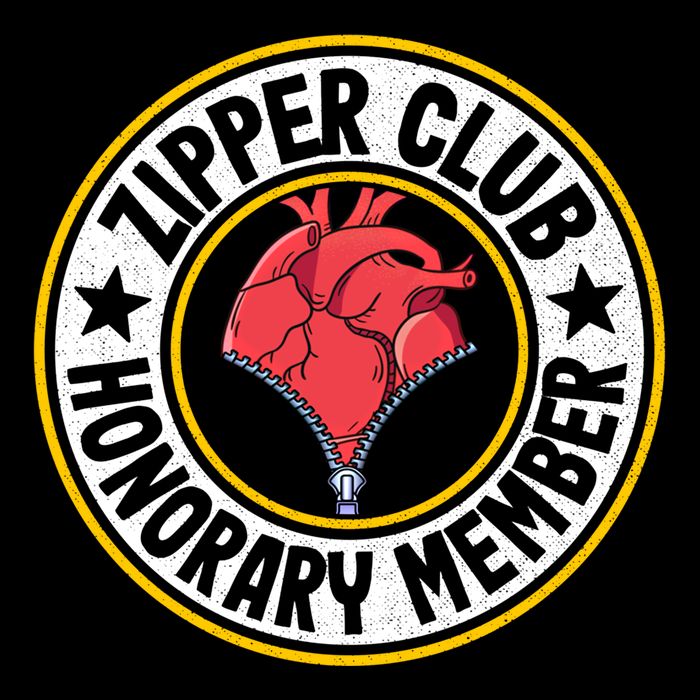 Zipper Club Honorary Member Bypass Open Heart Surgery Gift Drawstring Bag