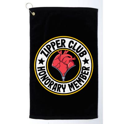 Zipper Club Honorary Member Bypass Open Heart Surgery Gift Golf Towel