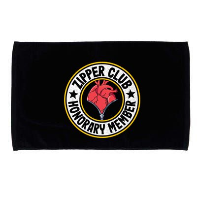 Zipper Club Honorary Member Bypass Open Heart Surgery Gift Microfiber Hand Towel