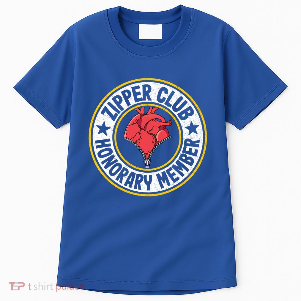 Zipper Club Honorary Member Bypass Open Heart Surgery Gift Tall T-Shirt