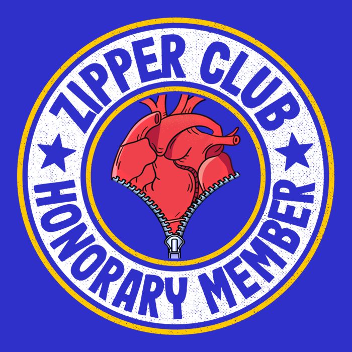 Zipper Club Honorary Member Bypass Open Heart Surgery Gift 16 in Basic Backpack