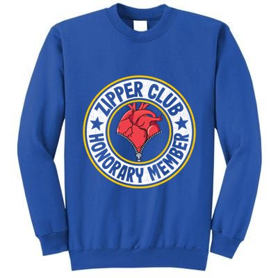 Zipper Club Honorary Member Bypass Open Heart Surgery Gift Tall Sweatshirt