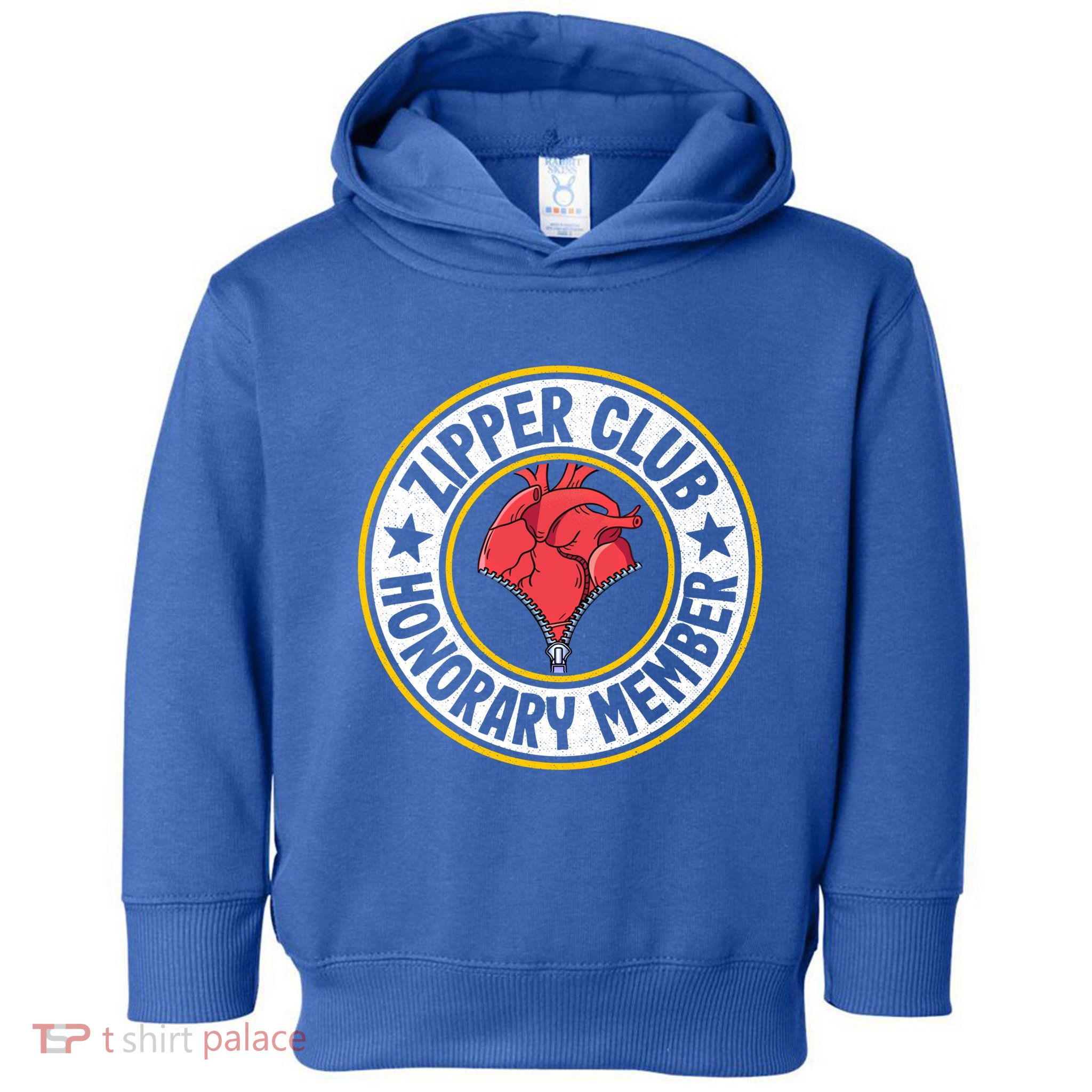 Zipper Club Honorary Member Bypass Open Heart Surgery Gift Toddler Hoodie