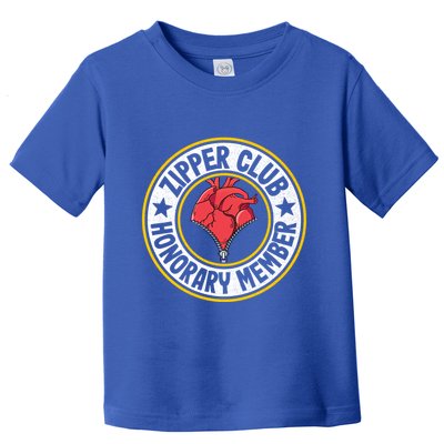 Zipper Club Honorary Member Bypass Open Heart Surgery Gift Toddler T-Shirt
