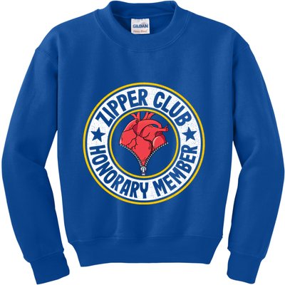 Zipper Club Honorary Member Bypass Open Heart Surgery Gift Kids Sweatshirt
