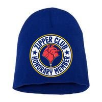 Zipper Club Honorary Member Bypass Open Heart Surgery Gift Short Acrylic Beanie
