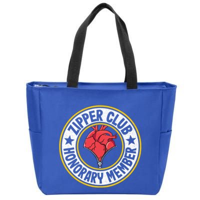 Zipper Club Honorary Member Bypass Open Heart Surgery Gift Zip Tote Bag
