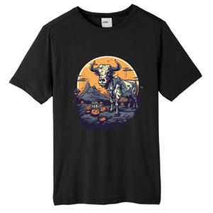 Zombie Cow Halloween Costume Scary Farm Animal Farmer Tall Fusion ChromaSoft Performance T-Shirt