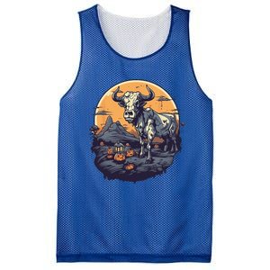 Zombie Cow Halloween Costume Scary Farm Animal Farmer Mesh Reversible Basketball Jersey Tank