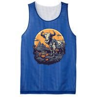 Zombie Cow Halloween Costume Scary Farm Animal Farmer Mesh Reversible Basketball Jersey Tank