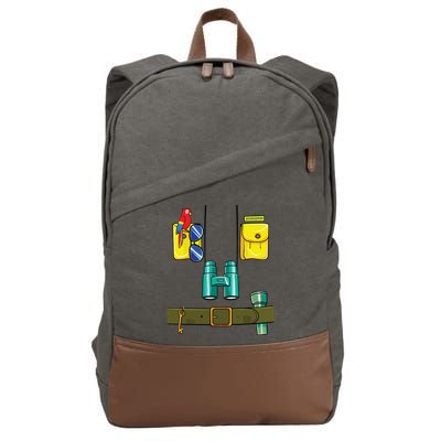 Zookeeper Costume Halloween DIY Jungle Safari Zoo Keeper Cotton Canvas Backpack