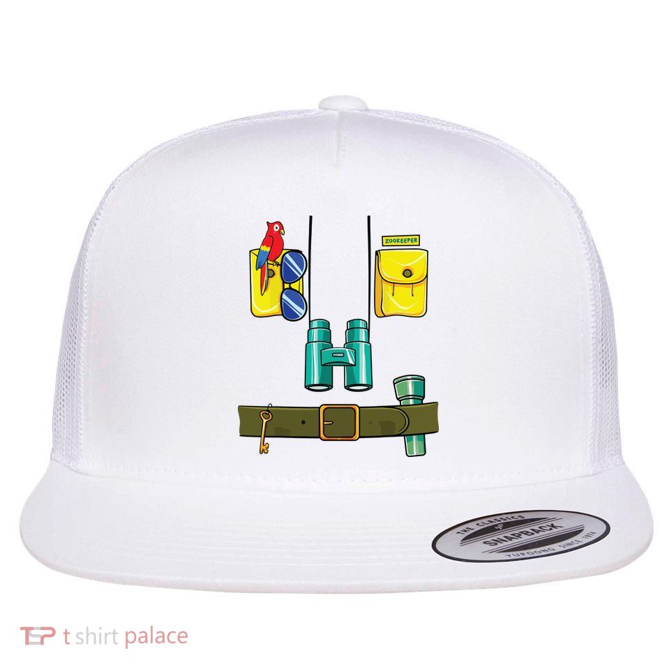 Zookeeper Costume Halloween DIY Jungle Safari Zoo Keeper Flatbill Hat