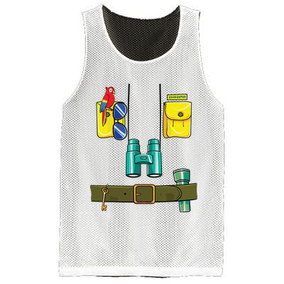 Zookeeper Costume Halloween DIY Jungle Safari Zoo Keeper Mesh Reversible Basketball Jersey Tank